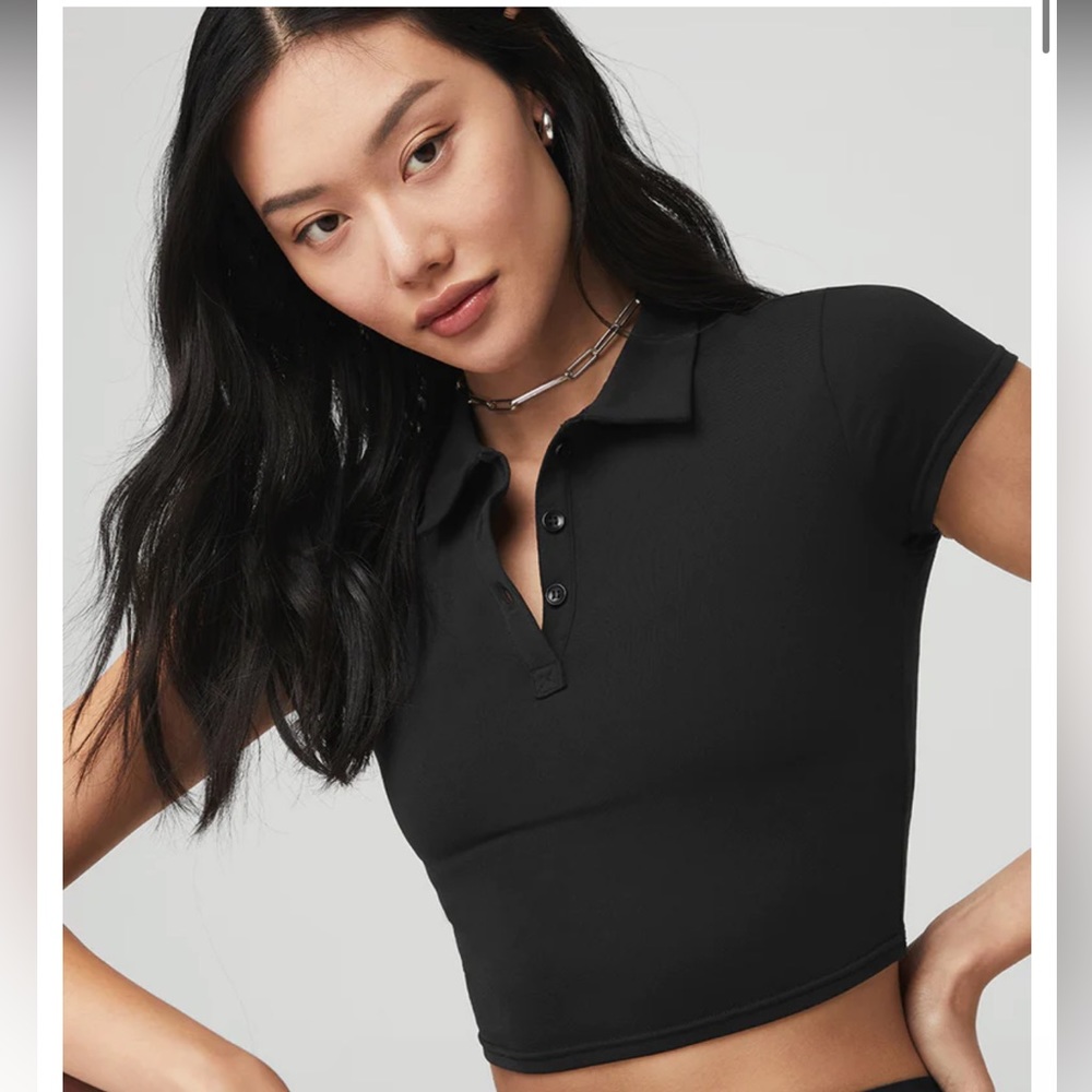 ALO Yoga Black Crop Top
